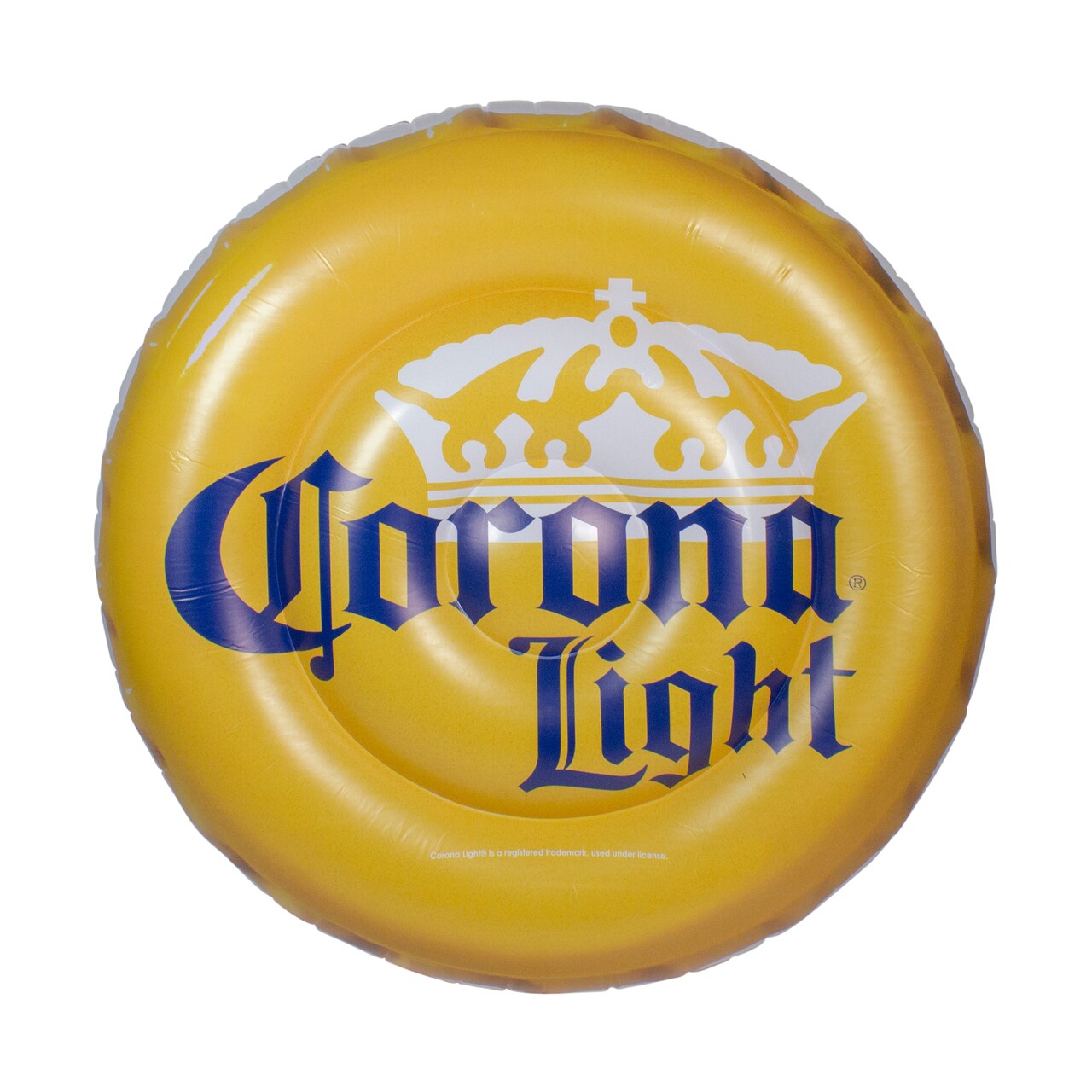 Northlight 51.5" Corona Yellow and Blue Inflatable Bottle Cap Pool Float